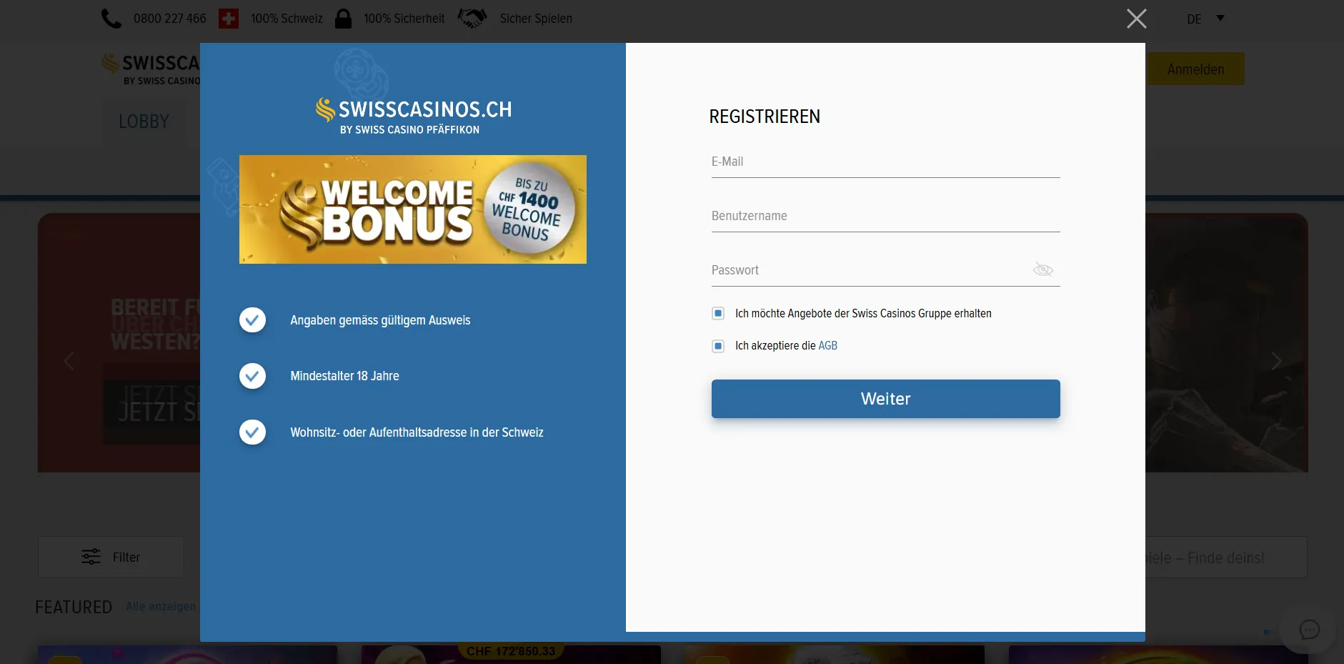 Wie funktioniert die Anmeldung für einen Online Casino Bonus Schweiz?